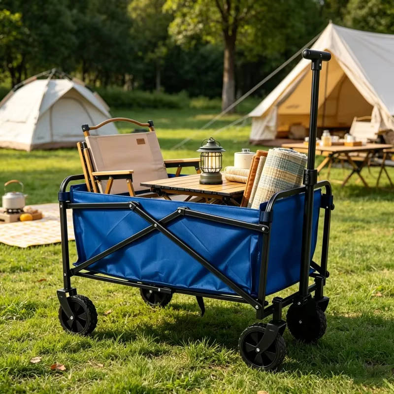 Mini Outdoor Folding Wagon Cart Collapsible Garden Trolley Customizable