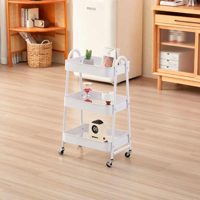 Minimalist Durable Slim Kitchen Storage Cart Utility Shelve Rack