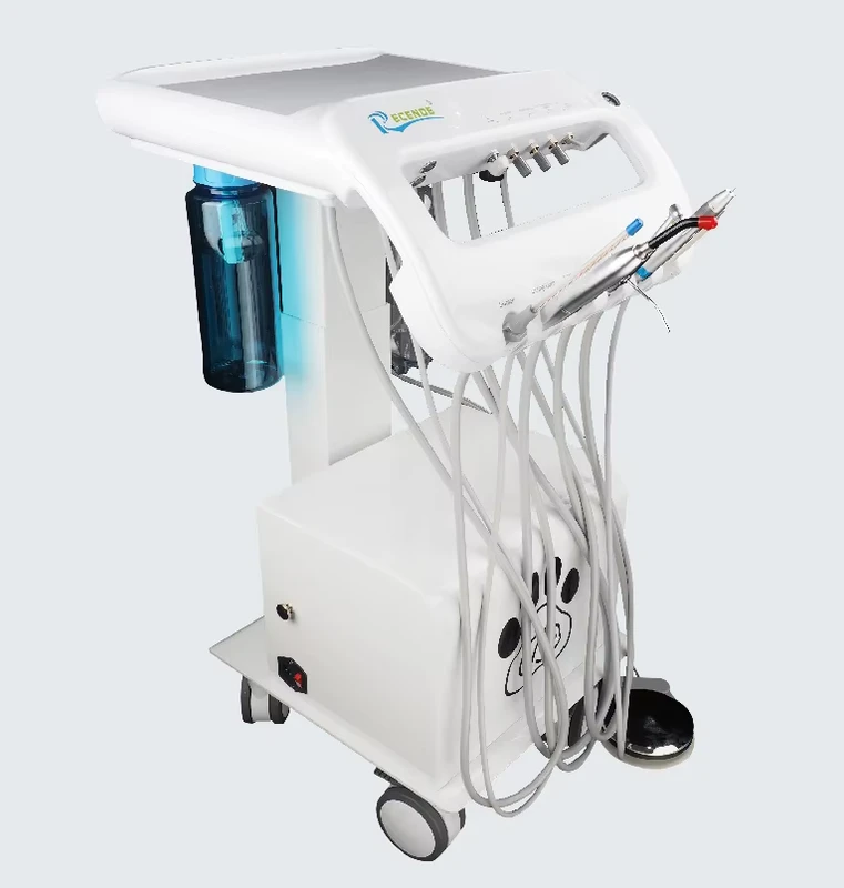 Mobile Dental Unit with LED Light Dental Trolley Veterinary Medical Equipment