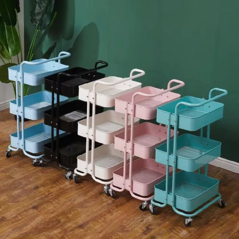 Mobile Eyelash Storage Box Beauty and Hair Tools Nail and Eyelash Specialized Handcart Utility Trolley Carts