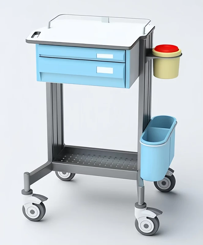 Mobile Hospital Nursing Cart with Wheels for Clinic & Healthcare Use
