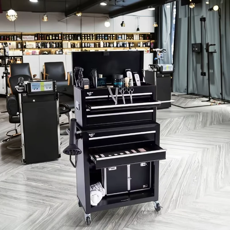 Mobile Tool Storage Cart Barber Tattoo Hairdressing Salon Heavy Duty Drawer Tool Chest Rolling Cabinet Box Trolley