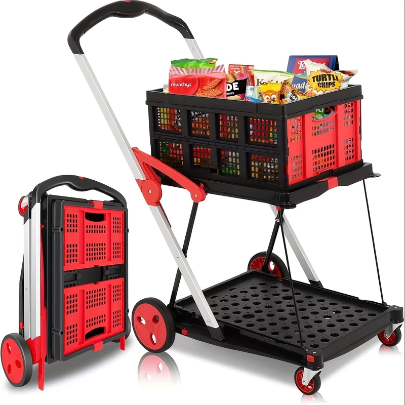 Mobile Trolley for Moving Goods in Supermarkets Photo Galleries Offices Warehouses