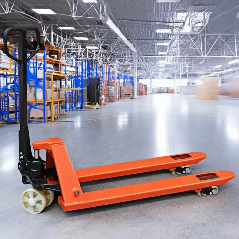 Model Manual Hydraulic Pallet Truck Available in Capacities From 0.5 to 3 Tons with CE Certification