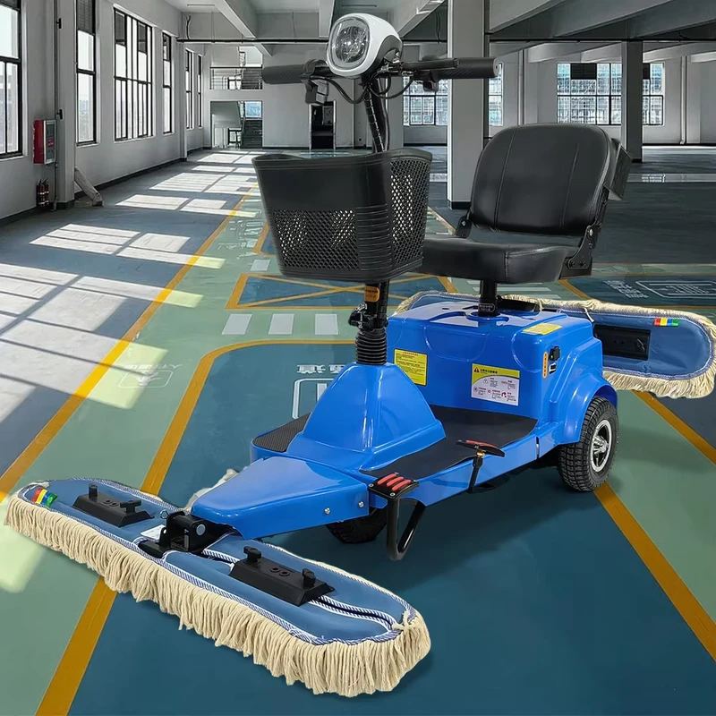 Model YQ-C12 Dry Mopping Dust Cart for Hotel Ride on Clean
