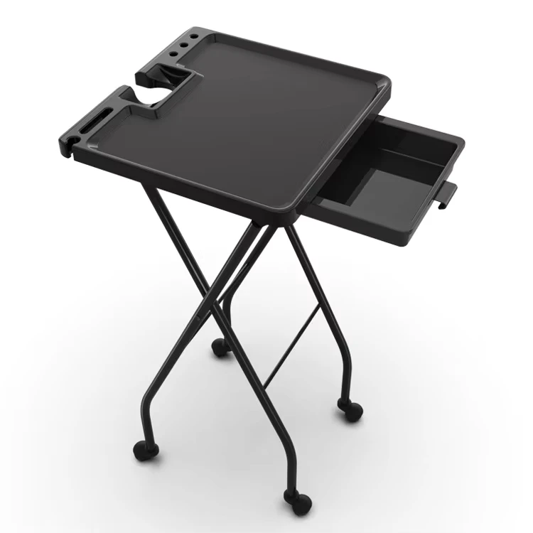 Modelling Division Equipment Beauty Salon Trolley Salon Folding Tray With Magnetic Bowls