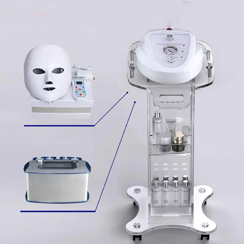 Modern Beauty Salon Trolley with Wheels Aluminum Acrylic Rolling Cart for Hospital & Workshop Use