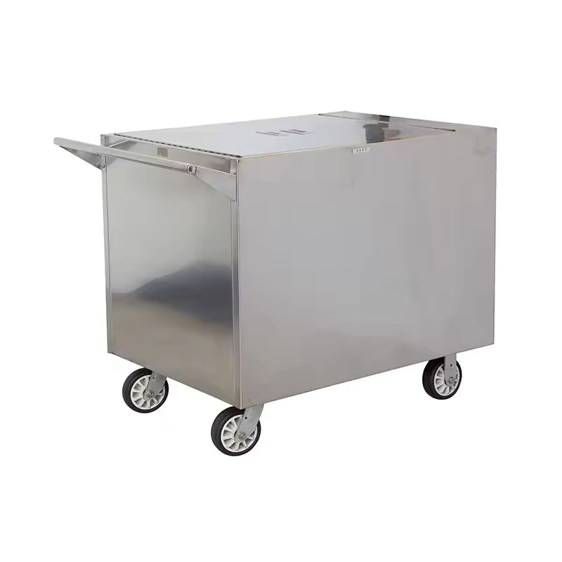 Modern Design Commercial Stainless Steel Surgical Instrument Trolley 4 Castor Hospitals Workshops Supermarkets Furniture