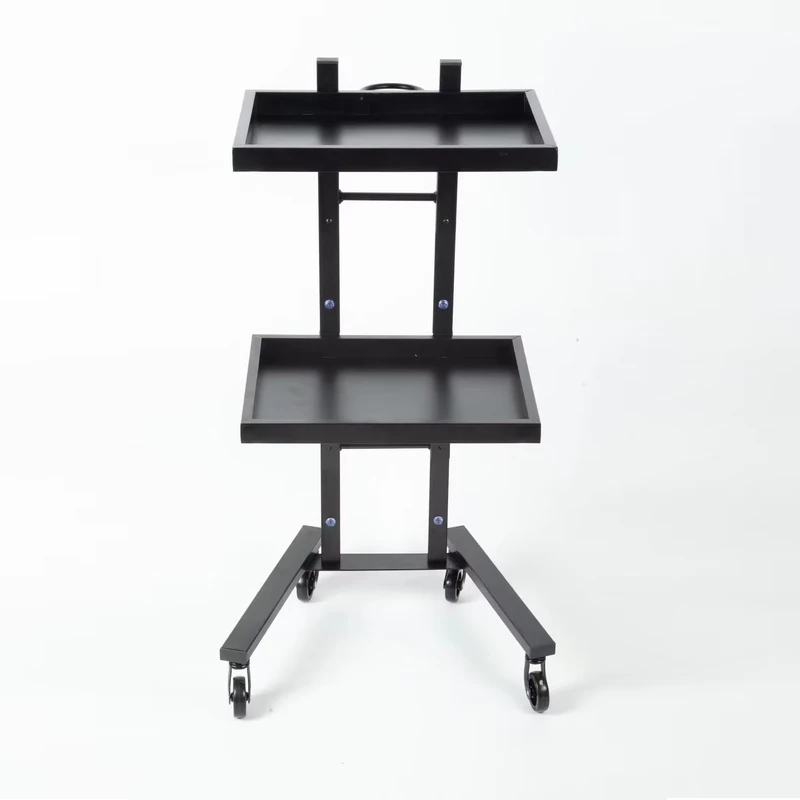 Modern Design Heavy Duty 4 Wheel Eco Friendly Stainless Steel Beauty Salon Trolley Folding Cart for Hair Cutting Perming Dyeing