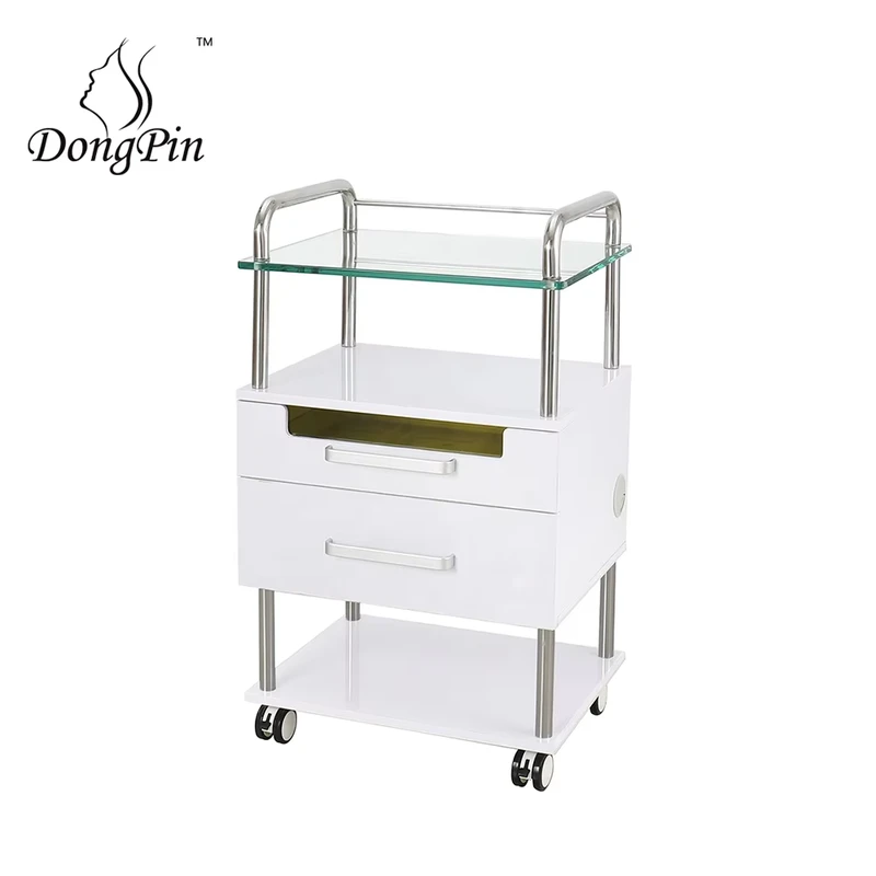 Modern Design Medical Trolley Cart for Hospital Use and Beauty Salon with UV Lamp for Workshop Application