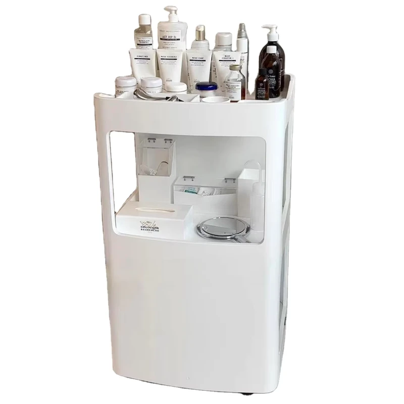 Modern Design Pedicure Trolley for Beauty Salon Hair Salon Barber Shop Hotel Home Bedroom Made of Wood Plastic for Warehouse Use