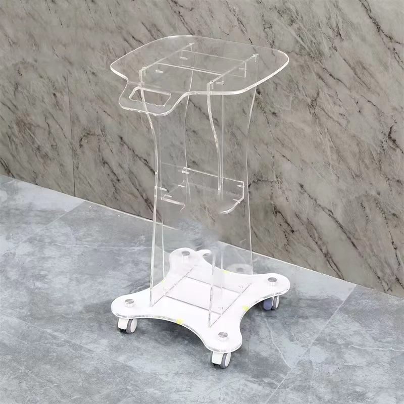 Modern Design Plastic Acrylic Trolley for Facial Spa Beauty Salon New Promotion Machine Equipment