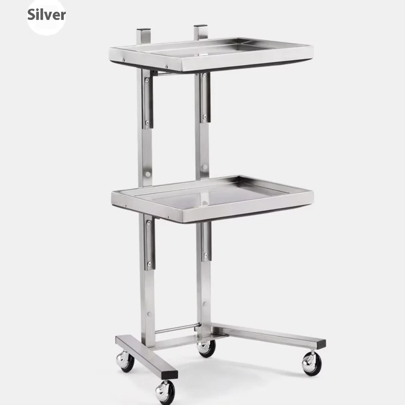 Modern Design Stainless Steel Beauty Trolley Foldable Hairdressing Tool for Home Spa Barber Shop & Car Popular for Car Care