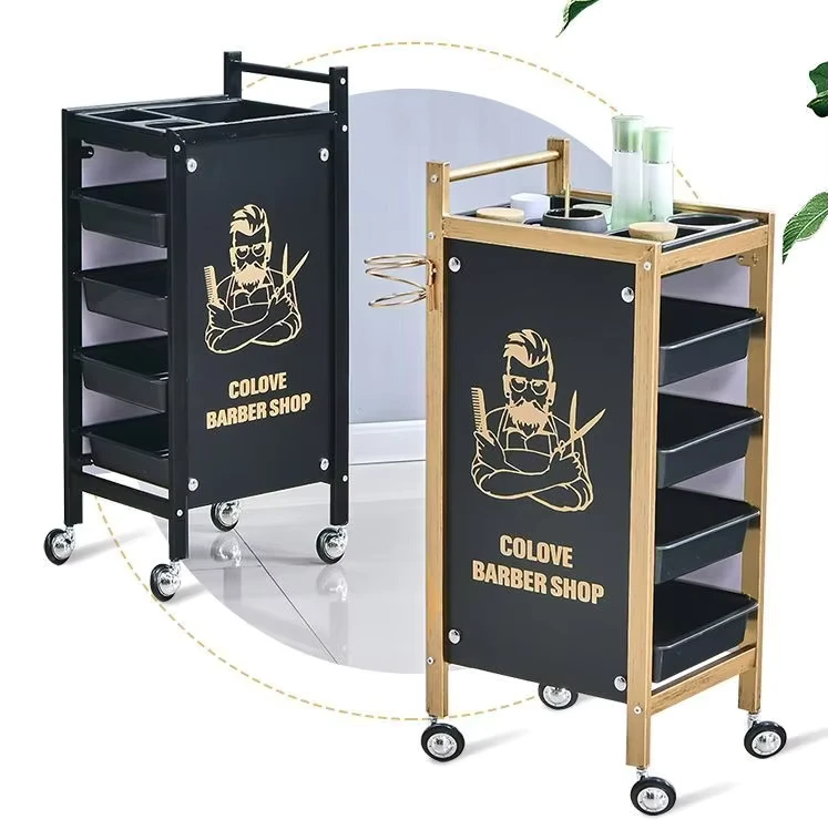 Modern Detachable Hairdressing Salon Trolley with Universal Wheels Eco Friendly Plastic Design for Home Spa Use