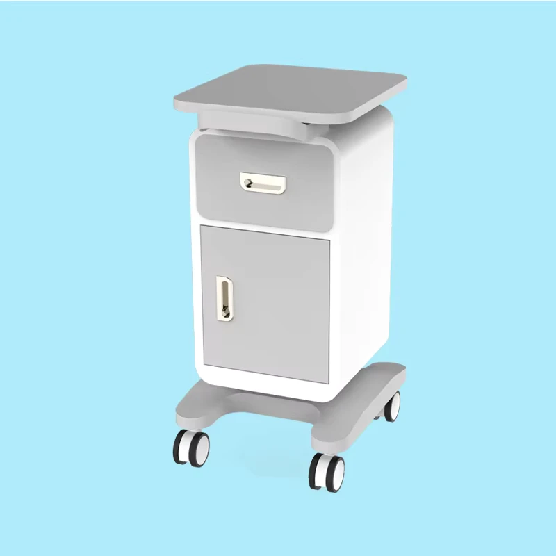 Modern Heavy Duty 4 Wheel Metal Salon Trolley with Cavitation Machine for Spa Hospital Beauty Aesthetic Use