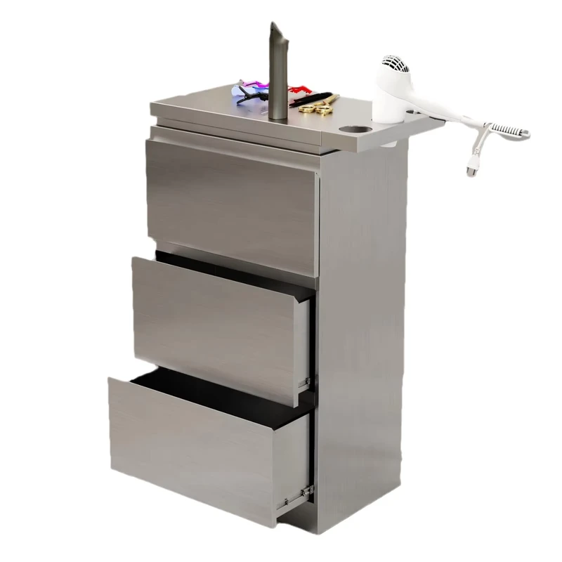 Modern Luxury Stainless Steel Durable Cart Salon Trolley Special Tool Cabinet for Hair Salon