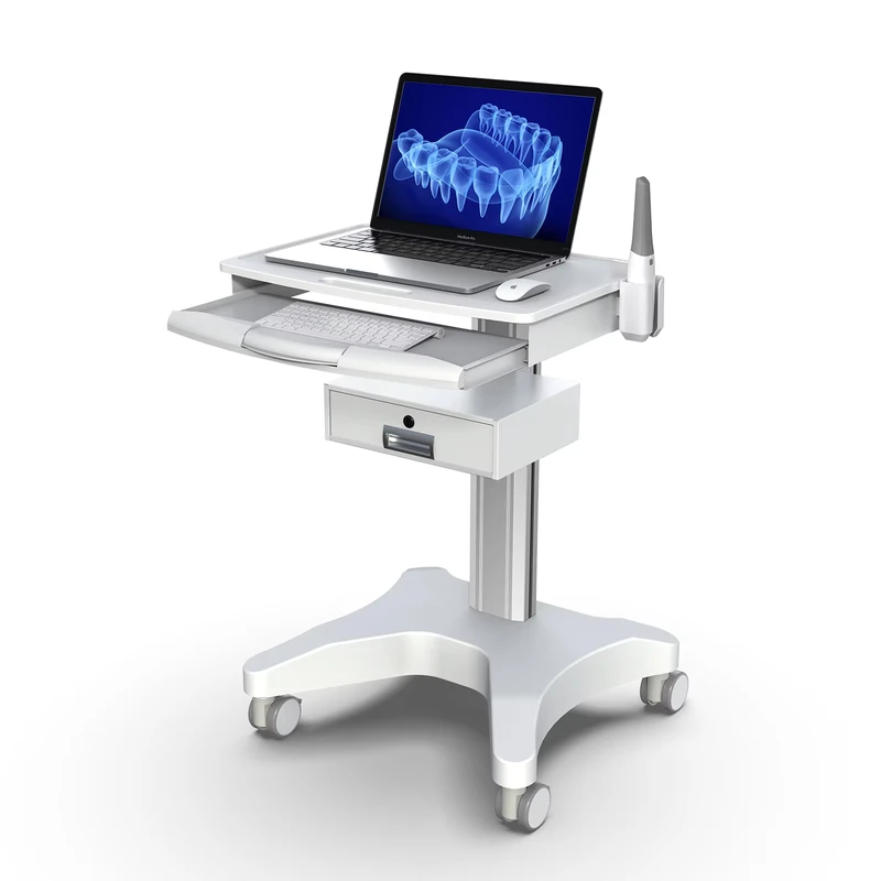 Modern Mobile Integrated Laptop Dental Trolley Cart with Drawer for Dentist or Hospital Use