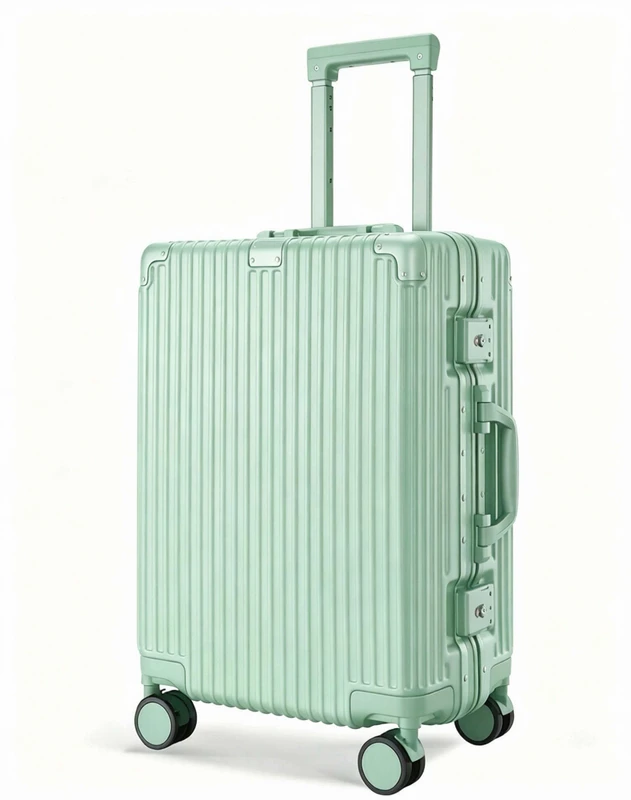 Modern Neoprene Wedding Dowry Gift Box TSA Combination Lock Spinner Trolley Case with Red Expansion Anti Scratch