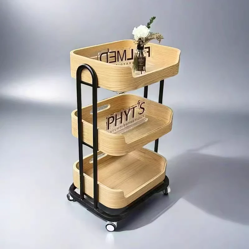 Modern Salon Rolling Trolley Storage Rack Eco-Friendly Portable for Beauty Spa Hairdresser Tattoo Cosmetic Equipment Mall