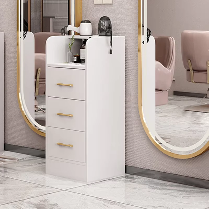Modern Wood Salon Trolley for Barber Shop Hair Salon Multifunctional High end Storage Furniture High Load Bearing Capacity
