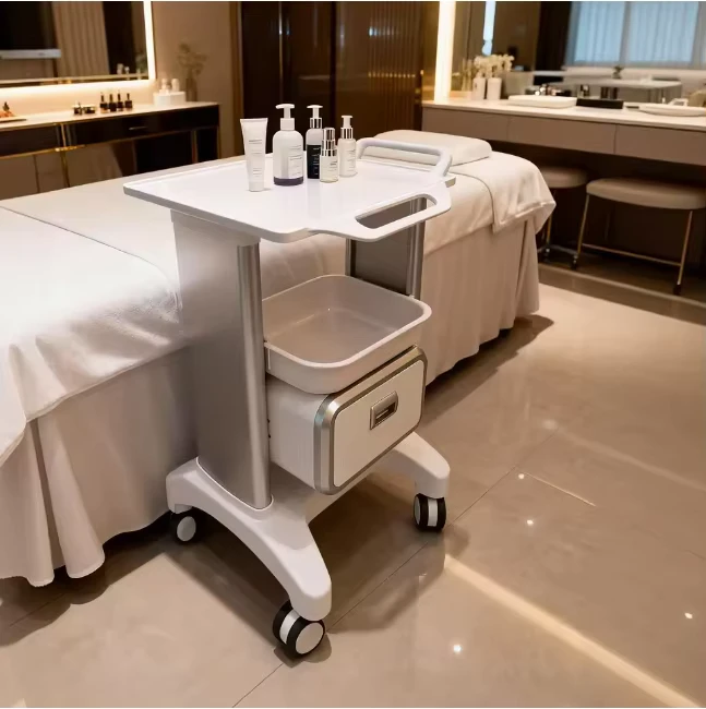 Modern and Fashionable Multi-functional Four-wheel Massage Traction Bed, Matching Cabinet, Beauty Cart, Mobile Cart