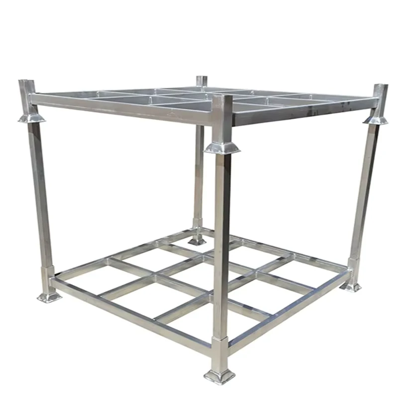Modular Steel Collapsible Storage Systems Stacking Rack Heavy Duty Corrosion Resistant Industrial Warehouse Stackable