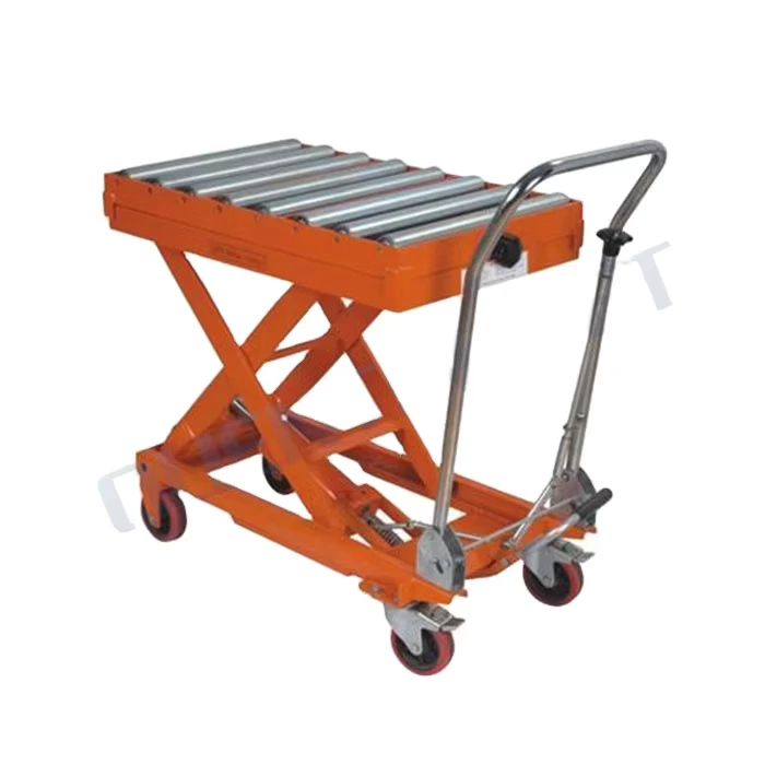 Movable Electric Motor Scissor Lift Table Hand Trolley