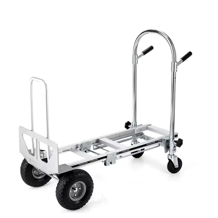 Multi Function Foldable Luggage Trolley with Handle Convenient for Airport and Hotel Use