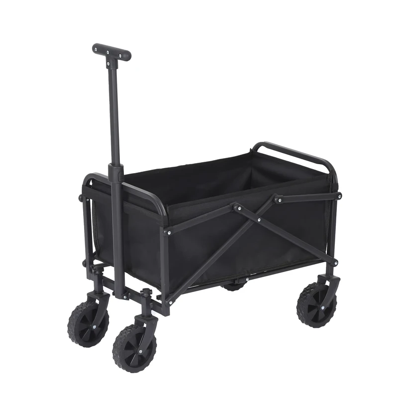 Multi Function Folding Wagon Utility Cart Garden Cart With Removable Table for Home Use