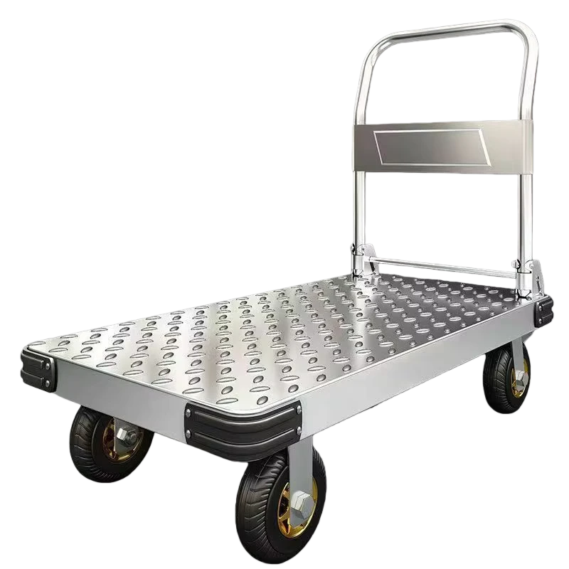 Multi Function Hand Push Loading Weight Cargo Homeuse Cart Transportation Flat Transport Vehicle