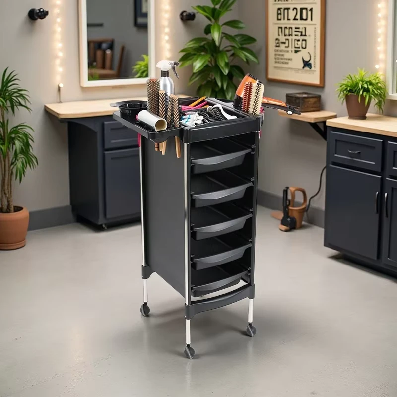 Multi Functional Multilayer Salon Trolley Ironing Tool for Barber Shop and Hair Salon Plastic Commercial Furniture