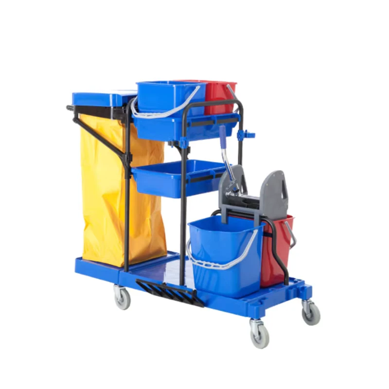 Multi Functional Plastic Hotel Trolley Cart for Guest Room for Housekeeping Use