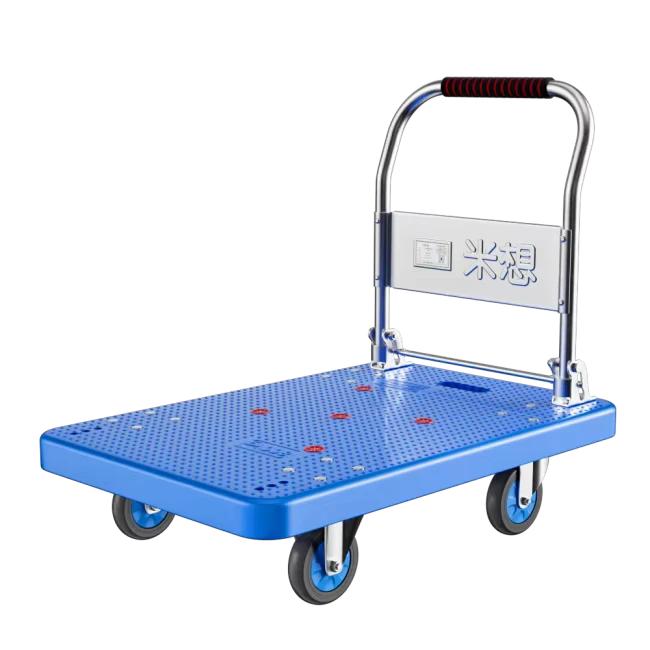 Multi Scenario Foldable Portable Four Wheel Heavy Duty Platform Trolley 1000kg OEM Warehouse to Construction