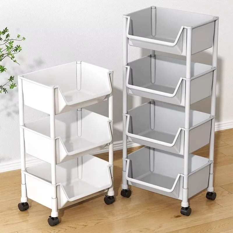 Multi Story Living Room Storage Bookshelf for Household Snacks