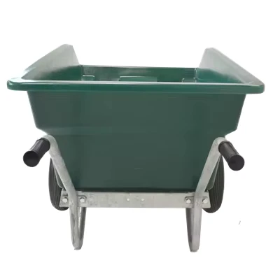 Multi functional ATV Compatible Energy Saving Hand Push Dumping Trolley Large Volume Plastic Tray Gardening Small Farm