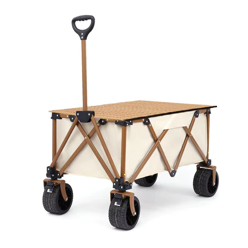 Multi functional Camping Cart Dinner Portable Folding Camping Cart Trolley