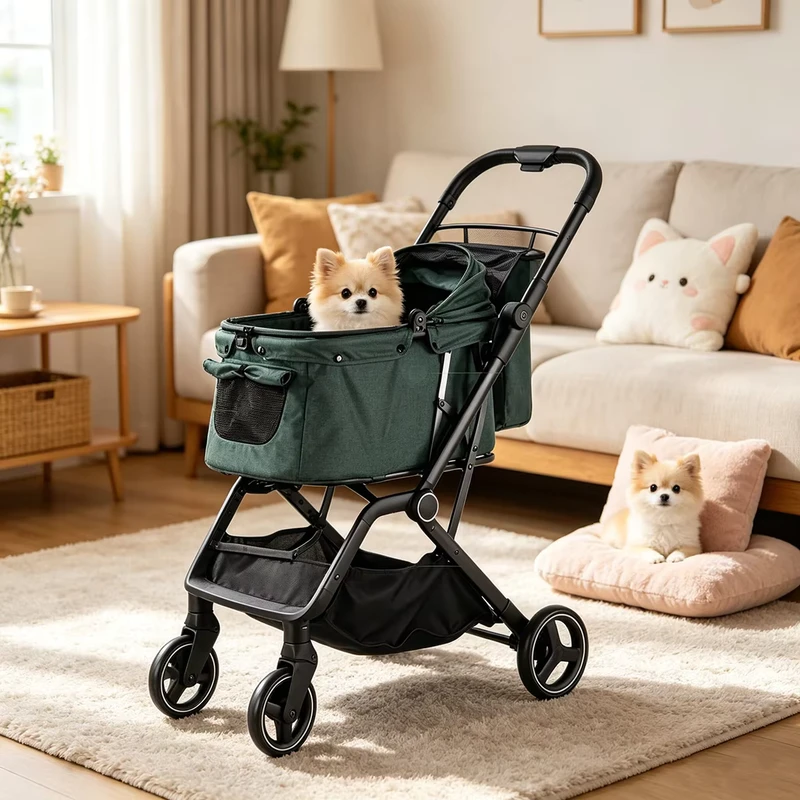 Multi functional Customizable 4 Wheels with Aluminum Tube for Outdoor Pet Cart