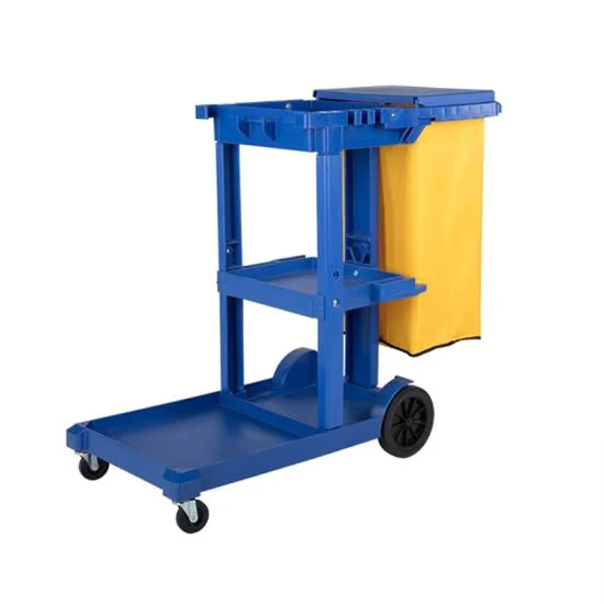 Multi-functional Janitorial Cart With Cover