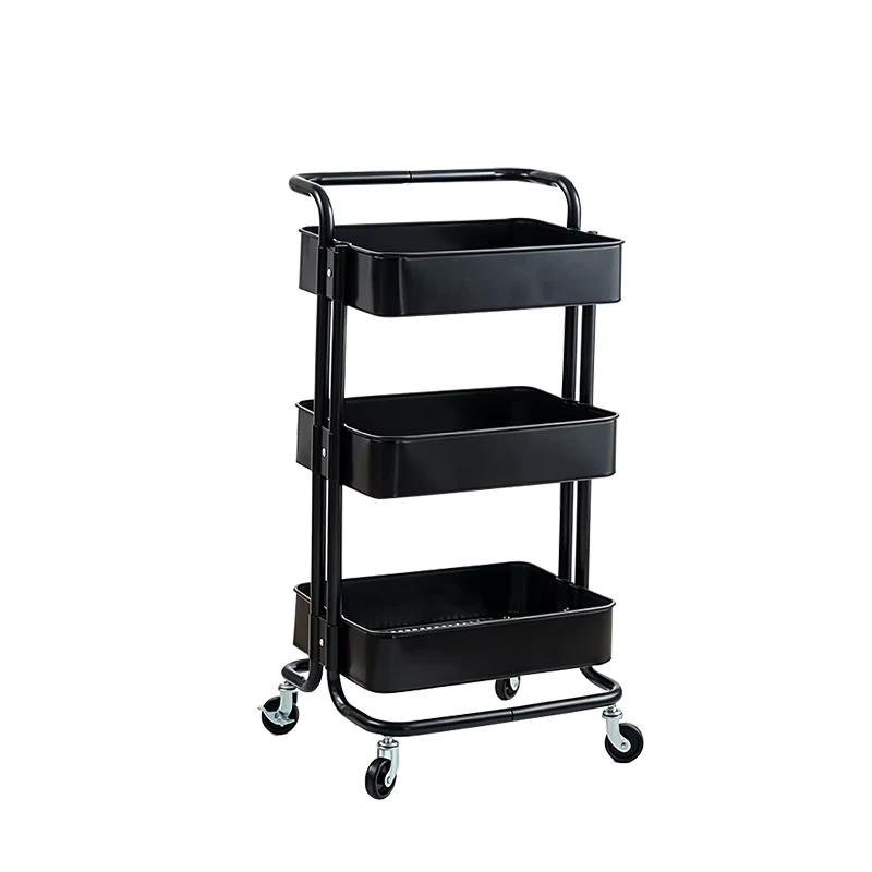 Multi functional Metal Beauty Salon Cart with Shelf Mobile Spa Trolley for Hair Salon & Hotel Use