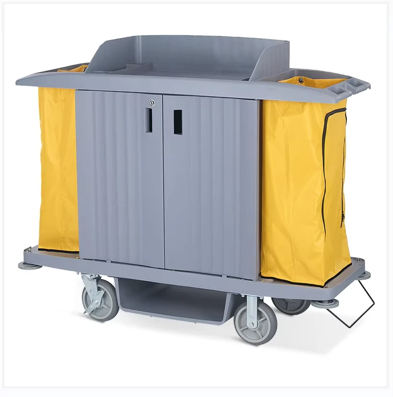 Multi-functional Service Cart Three Layer Room Service Cart Hotel Cleaning Cart