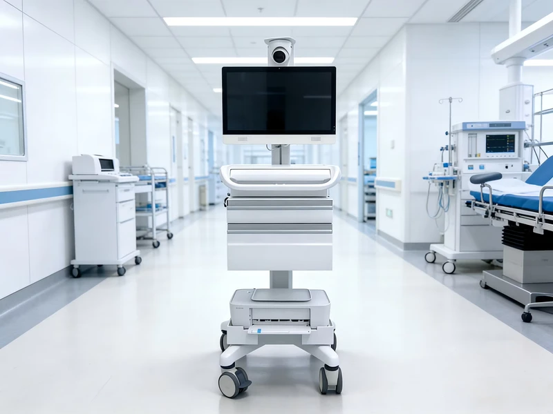 Multi layer Storage Hospital Trolley Integrated Medical Workstation Multifunctional Rolling Equipment Cart Model M6
