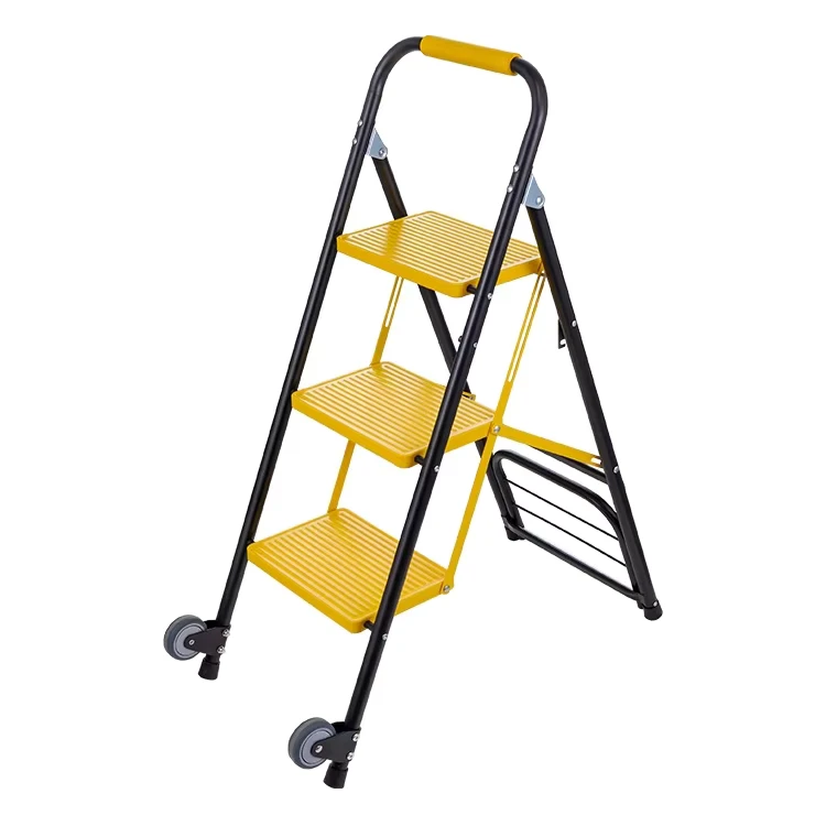 Multi purpose 3 Step Foldable Ladder Trolley for Home Use