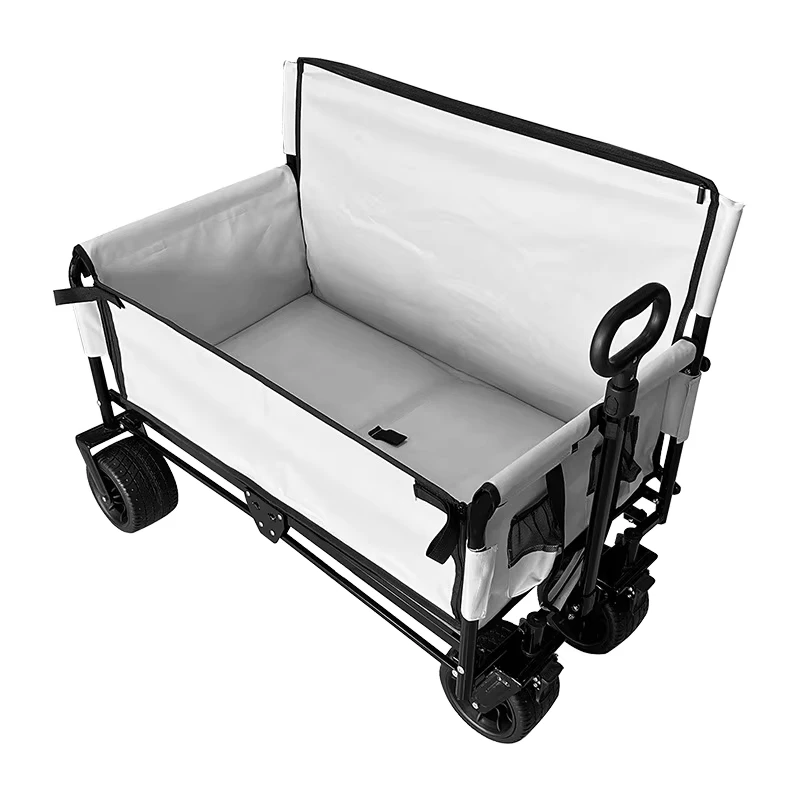 Multifunctional Camping Cart Reclining Seat Foldable Outdoor Equipment Trolley for Car Camp Storage Including Tools