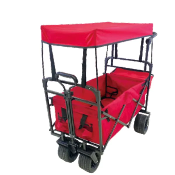 Multifunctional Folding Wagon Stroller Portable Kids Cart for Outdoor Picnic Shopping Fishing