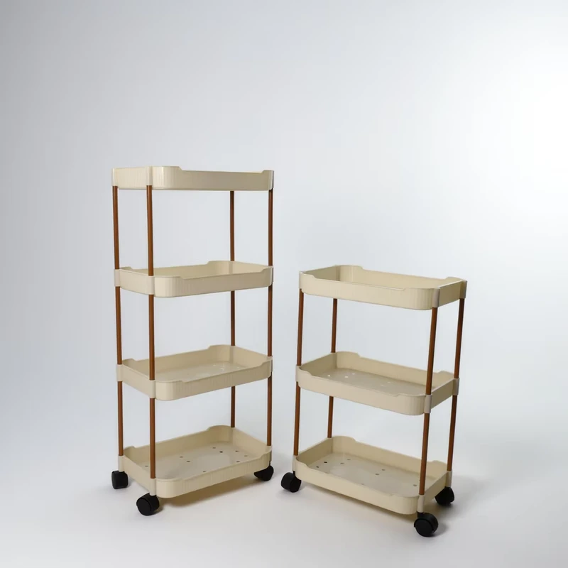Multifunctional Handcart Storage Racks Shelving Units PP Material Five Layers for Living Room Use Comprehensive Guide Home