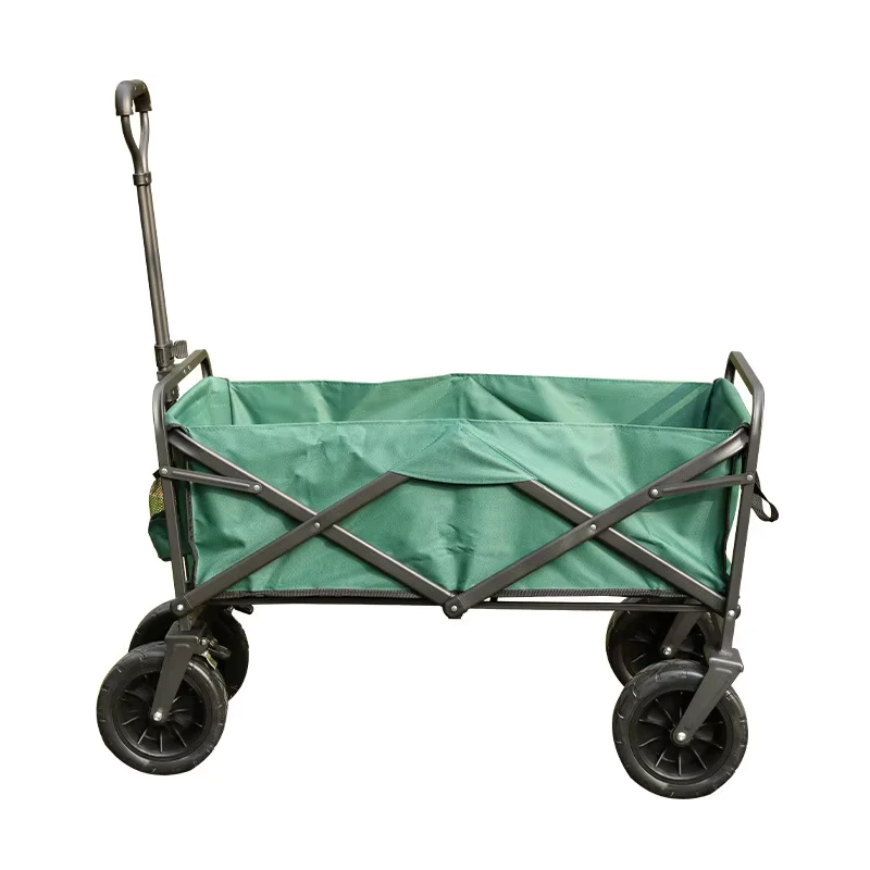 Multifunctional Off Road Big Wheel Outdoor Wagon Foldable Camping Transport Cart Collapsible Utility Trolley
