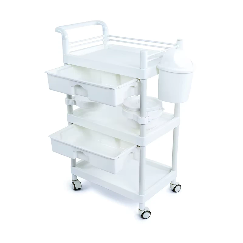 Multifunctional Professional Beauty Trolley with Drawers & Wheels for Salon Spa Hair Stylist Makeup Artist Mobile Station