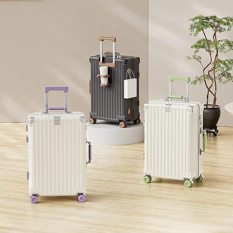 Multifunctional trolley case 20inch carry on luggage 28inch large capacity password case with roller wheels travel suitcase