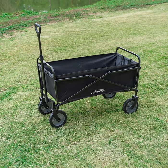 Multipurpose Outdoor Camping Shopping Beach Trolley Cart Collapsible Four Wheel Iron Wagon OEM