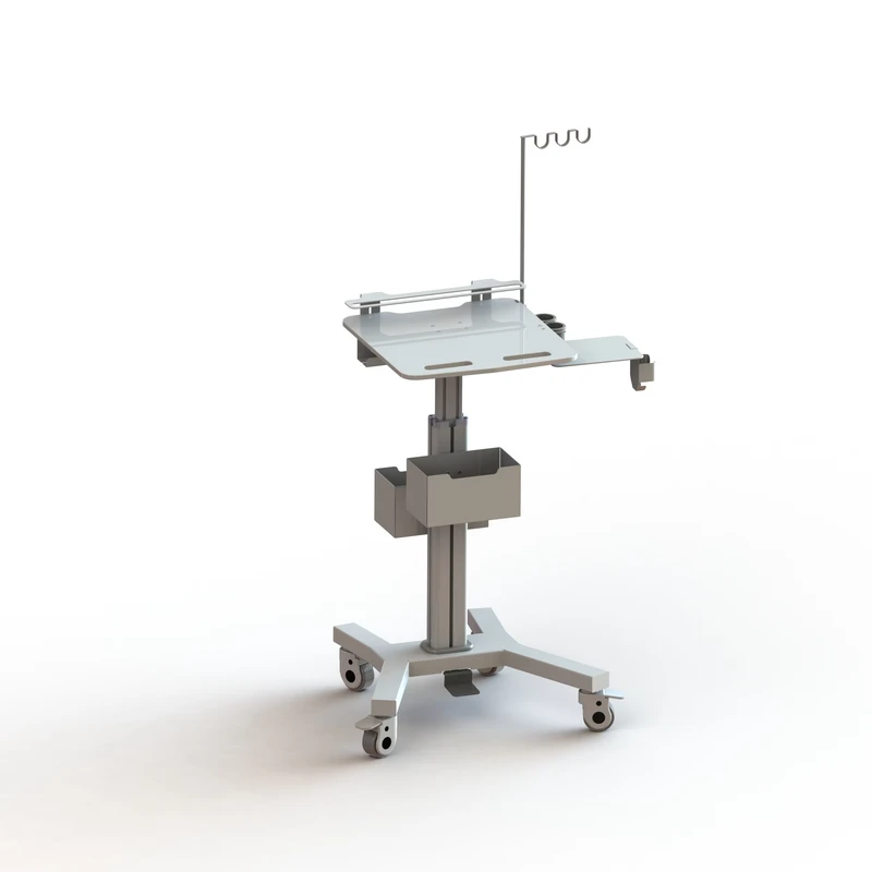 NBRIDGE NBR CT 04 Aluminum Alloy Mobile Medical Trolley for Dental Clinic Hospital Use Laptop Compatible 66LB Load Capacity